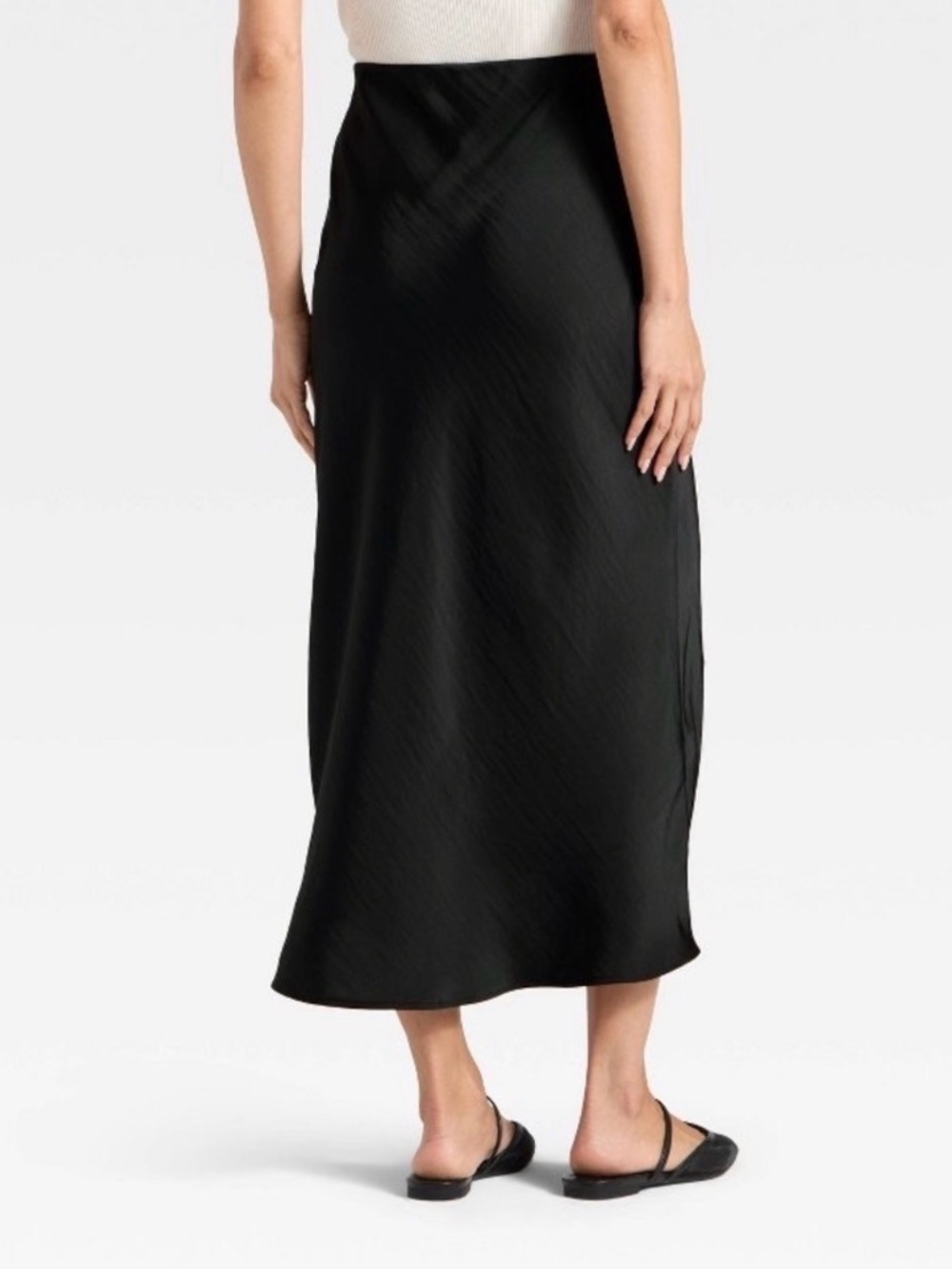 a new day Black Slip Maxi Skirt — Sleek Everyday Essential - Picture 3 of 7